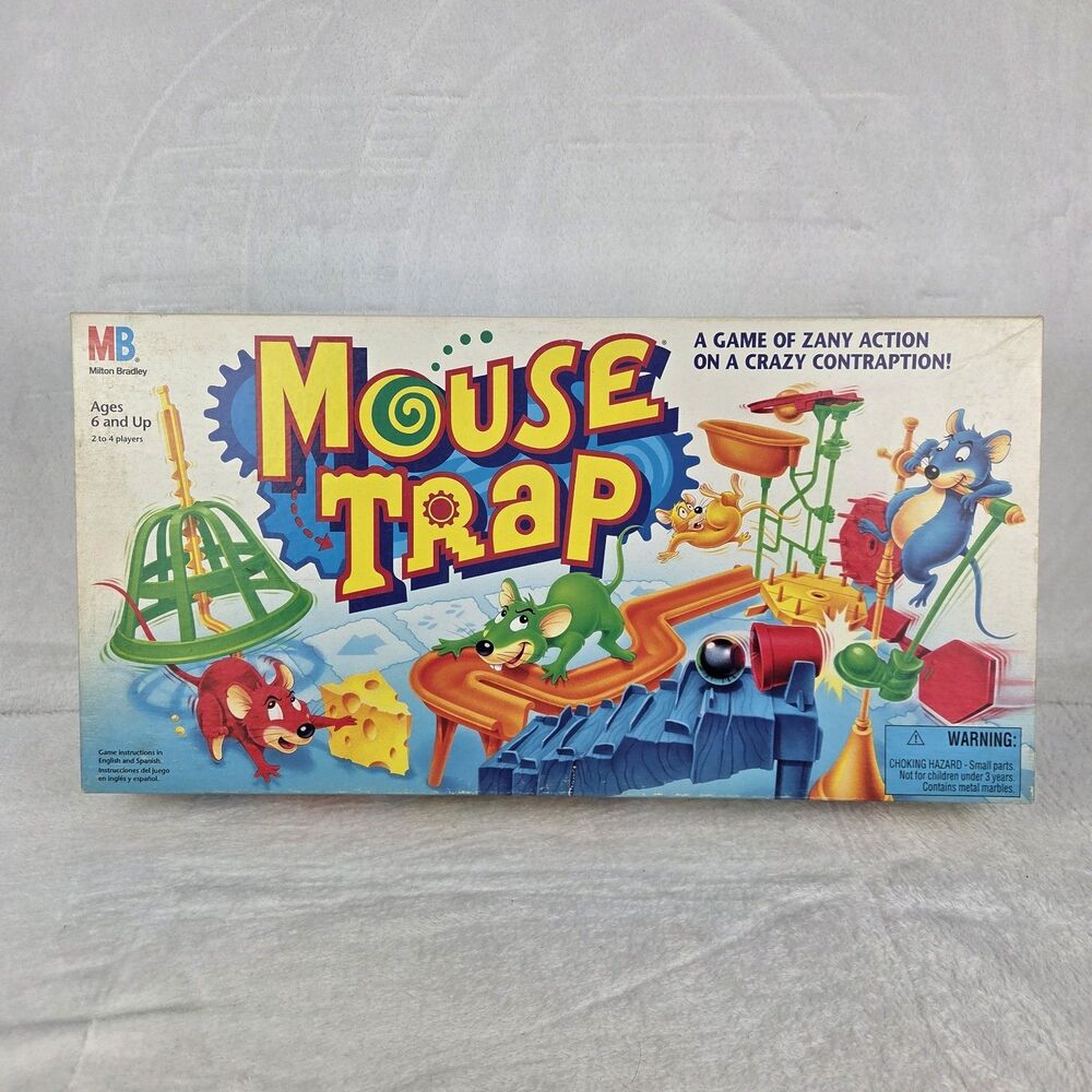 Vintage 1994 Mouse Trap Board Game Milton Bradley Complete
